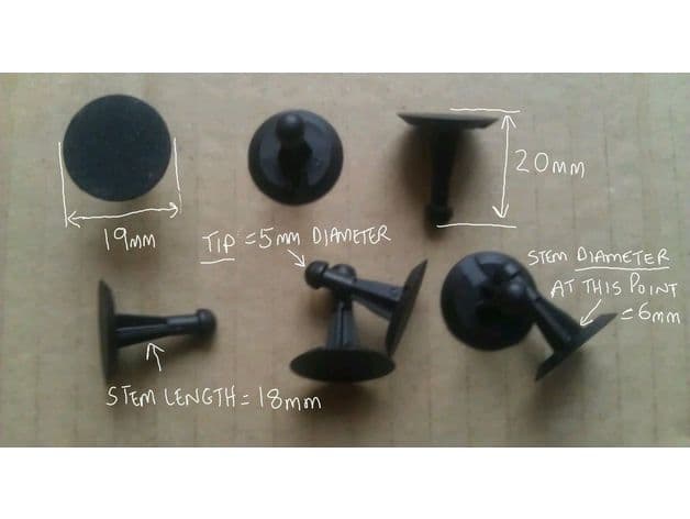 Front-Cowl Push Clip